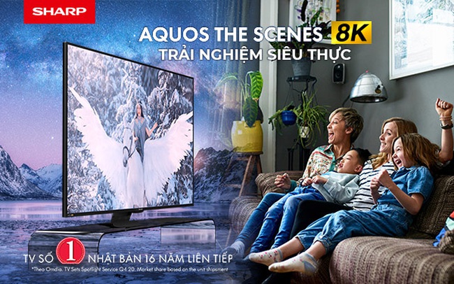 Sharp ra mắt TV 8K mới – siêu phẩm giải trí cho trải nghiệm siêu thực